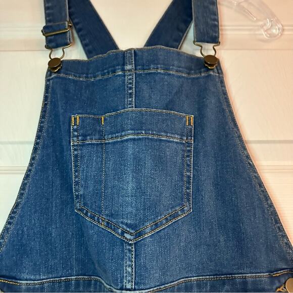 J Crew Crewcuts Skinny Stretch Blue Denim Overalls H6614 NWT New Size 14 Girls - Picture 3 of 14